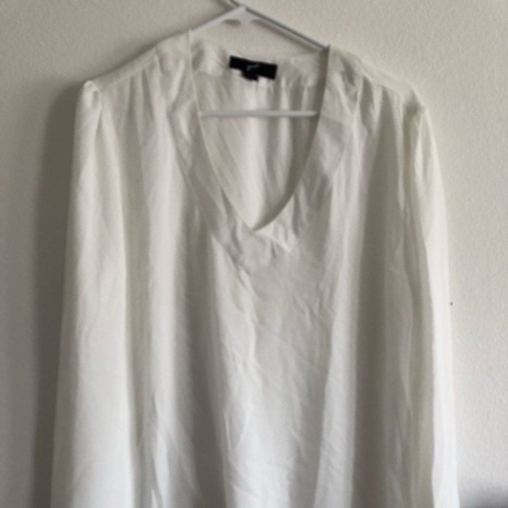 Sheer long sleeve blouse